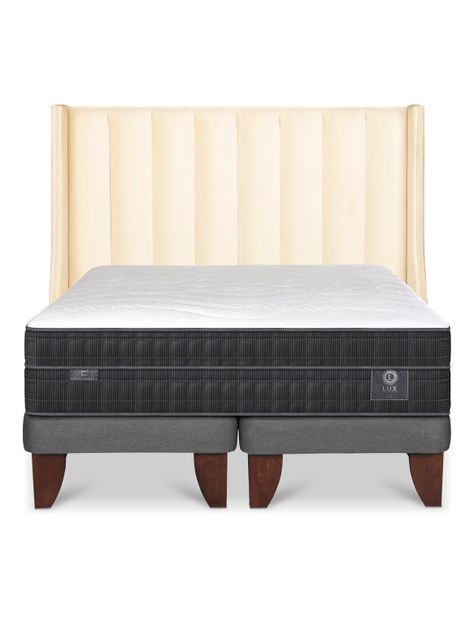 Cama Europea Lux 2 Plazas Base Dividida Respaldo Panaro-2