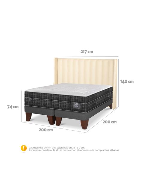 Cama Europea Lux Super King Respaldo Panaro-1