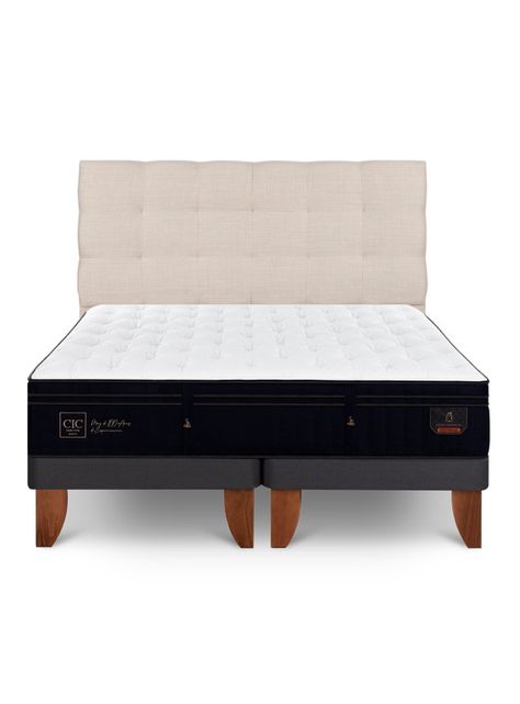 Cama Europea Premium Súper King Respaldo Ebro-2