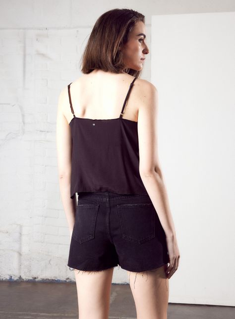 Falda Skort Denim con Dos Botones-1