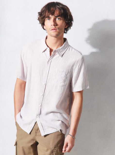 Camisa de Vestir Lino-0