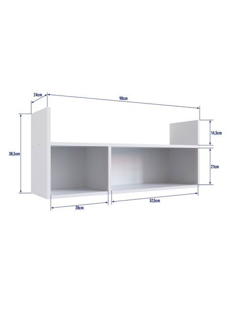 Repisa Honey Cubo Blanca-1