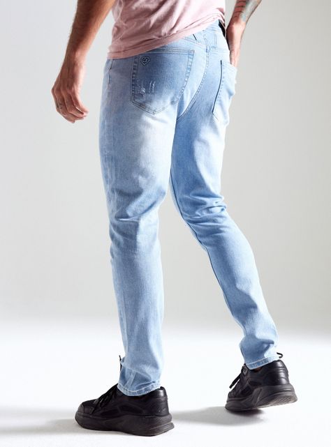 Jeans Lavado Fuerte Rasguños-1