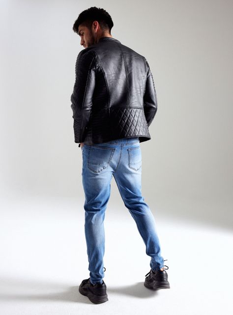 Chaqueta Biker Acolchada-5