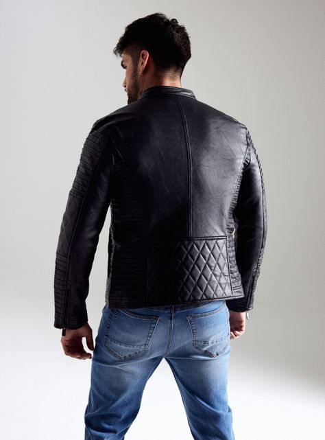 Chaqueta Biker Acolchada-1