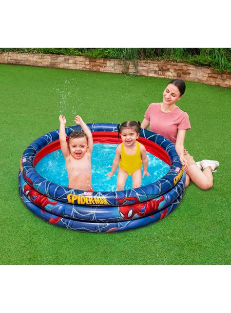 Piscina Inflable 3 Anillos Spiderman-0