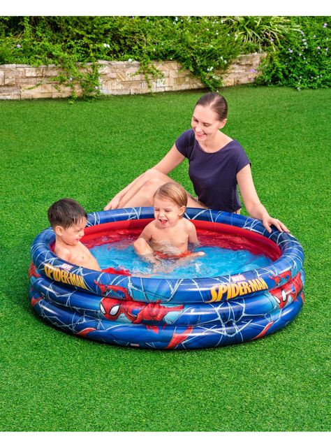 Piscina Inflable 3 Anillos Spiderman-5