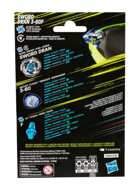 Trompo X Kit Inicial Sword Dran 3-60F-3