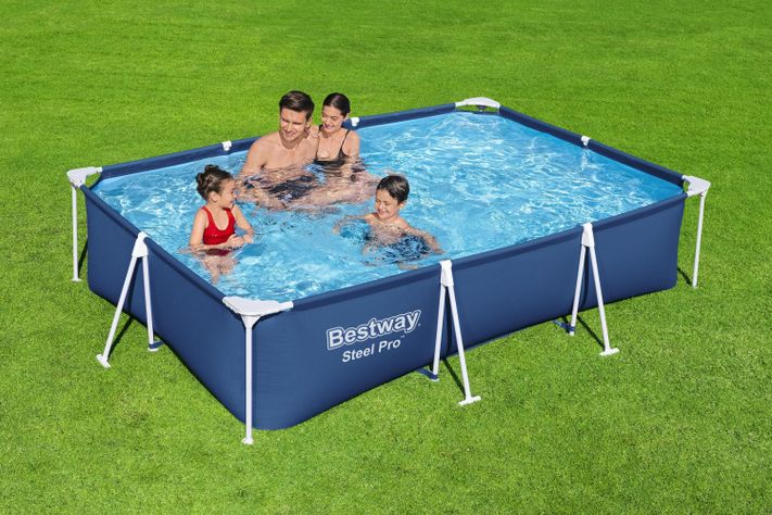 Piscina Desmontable Rectangular Steel Pro 3 x 2.01 x 0.6 m-1