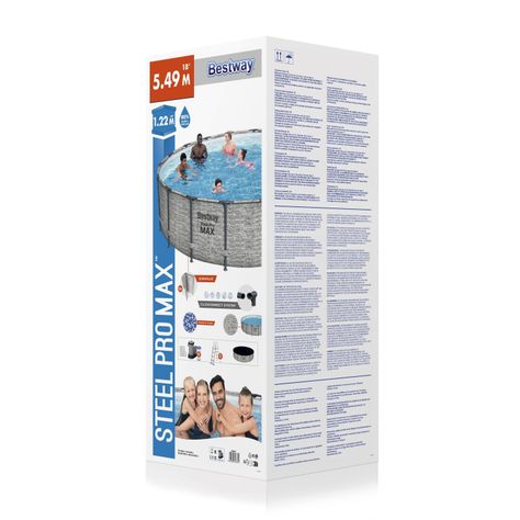 Piscina Desmontable Redonda Steel Pro MAX 5.49 m x 1.22 m-6