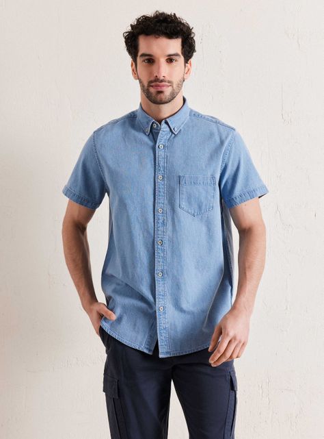 Camisa de Vestir Algodón-0