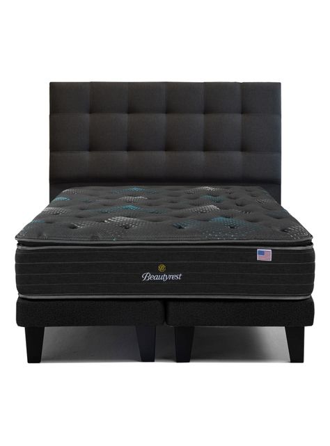 Cama Europea Dolphin King + Respaldo Tignes Marengo-0