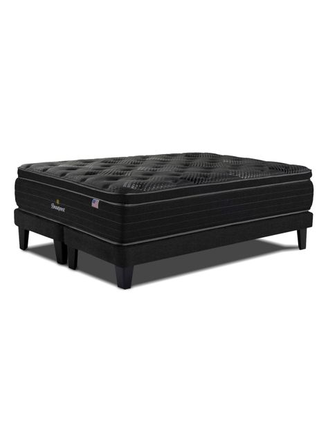Cama Europea Harmony 2 Plazas + Respaldo Tignes Arena-2