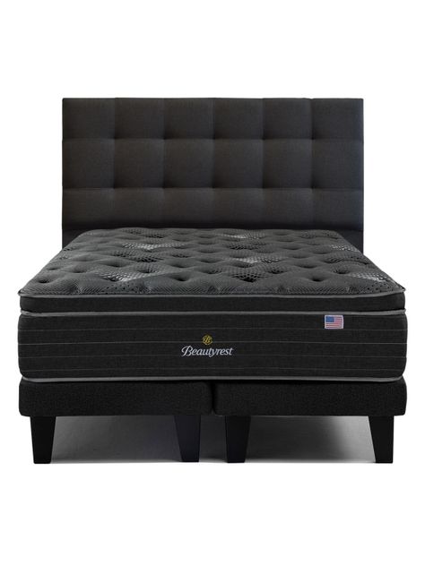 Cama Europea Harmony 2 Plazas + Respaldo Tignes Marengo-0
