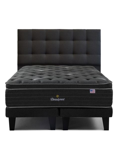 Cama Europea Harmony King + Respaldo Tignes Marengo-0