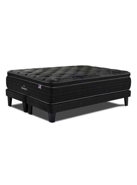 Cama Europea Harmony King + Respaldo Tignes Marengo-2