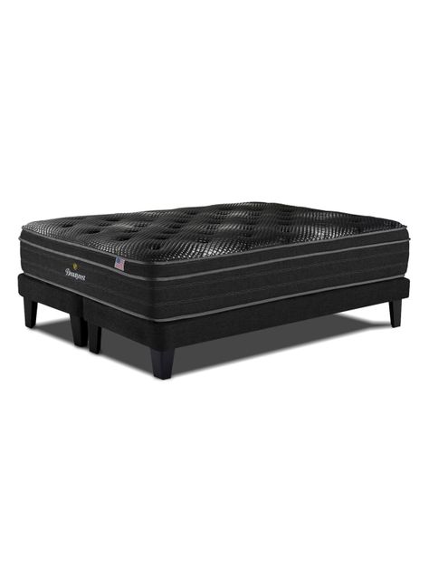 Cama Europea Platinum King + Respaldo Tignes Marengo-2