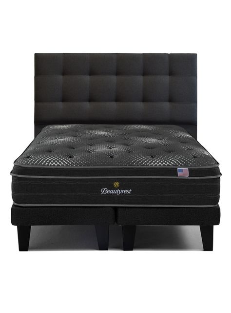 Cama Europea Platinum King + Respaldo Tignes Marengo-0