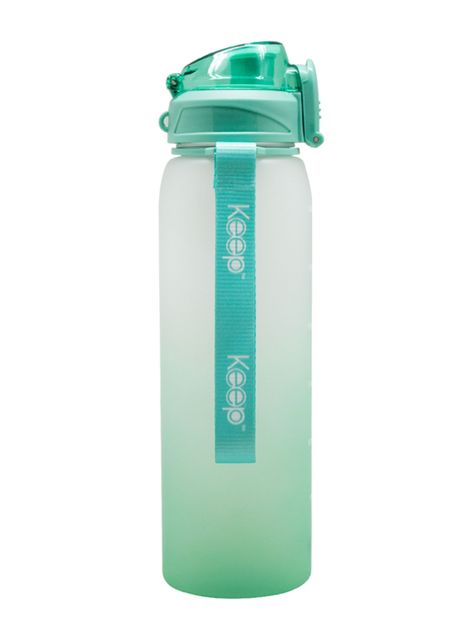 Botella Medidas Rubber 1 Litro Celeste-0