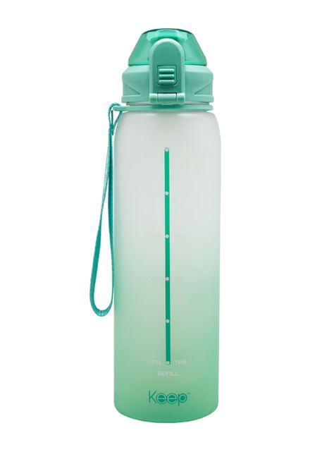 Botella Medidas Rubber 1 Litro Celeste-1