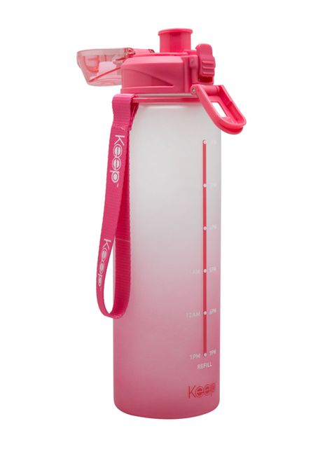Botella Medidas Rubber 1 Litro Rosado-2