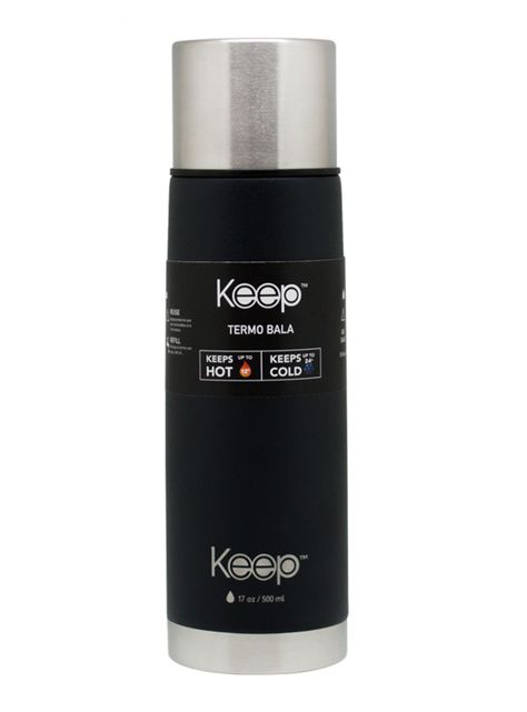 Termo Bala 500 ml Rubb Negro-0