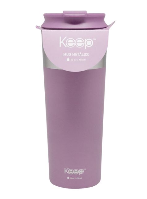 Mug Metálico 450 ml Lila-0