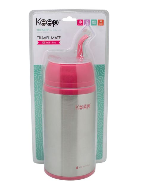 Termo Mate 400 ml Rosado-2