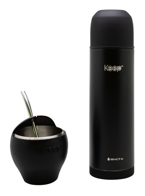 Set Mate 230 ml + Termo Bala 500 ml Bala Negro-0