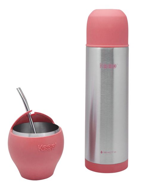Set Mate 230 ml + Termo Bala 500 ml Bala Rosado-0