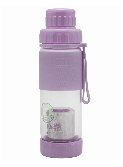 Botella Te Vidrio Lila-0
