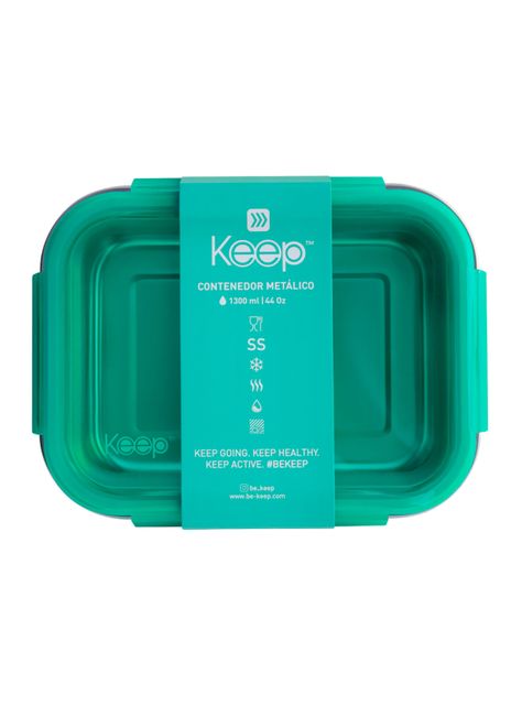 Hermético Metálico 1300 ml Celeste-0
