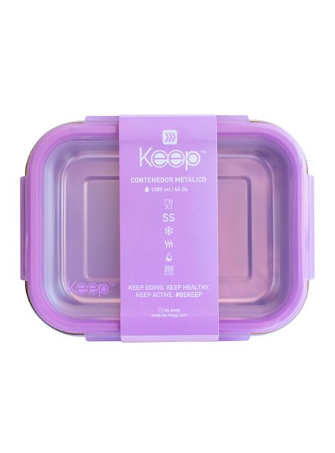 Hermético Metálico 1300 ml Lila-2
