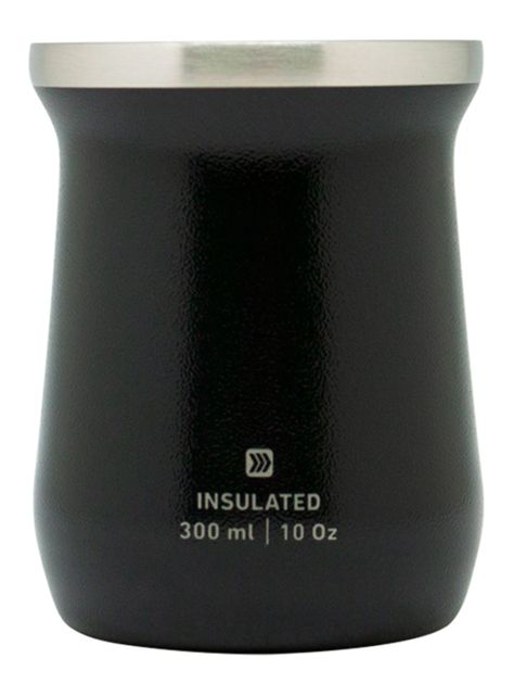 Mate Caja Hammered Negro 300 ml-1