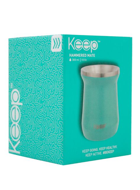 Mate Caja Hammered Celeste 300 ml-2