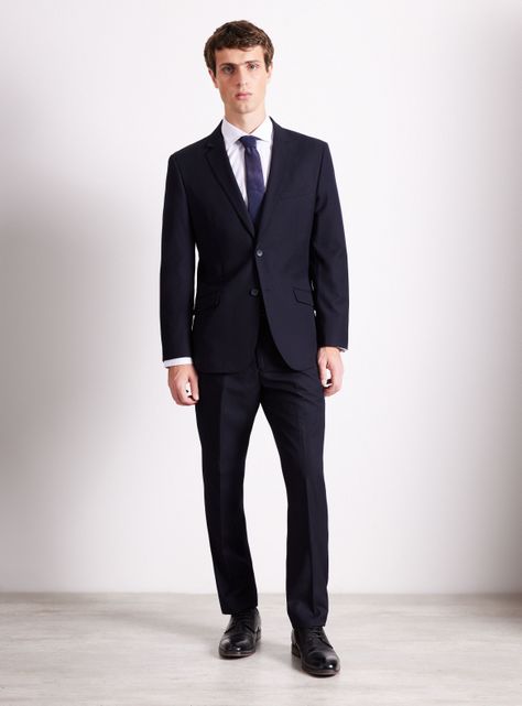 Traje Lana Poliéster Liso-4