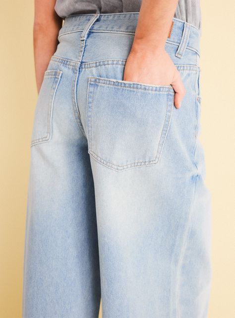 Jeans Puddle Anchos y Tiro Largo-3