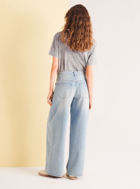 Jeans Puddle Anchos y Tiro Largo-5