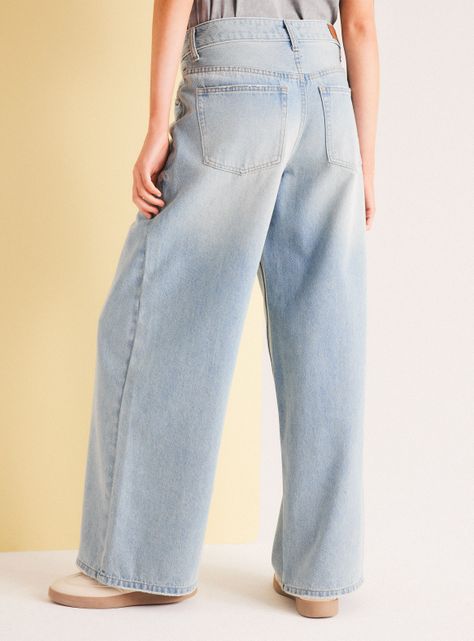 Jeans Puddle Anchos y Tiro Largo-1