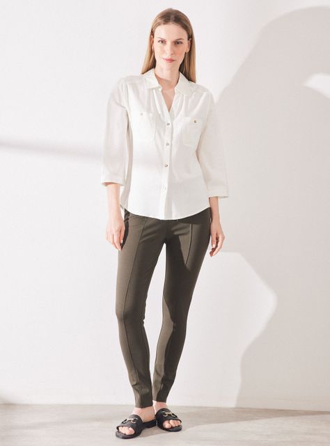 Blusa Lino Cuello Camisero-4