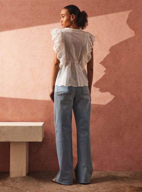 Blusa con Vuelo Bordado-5
