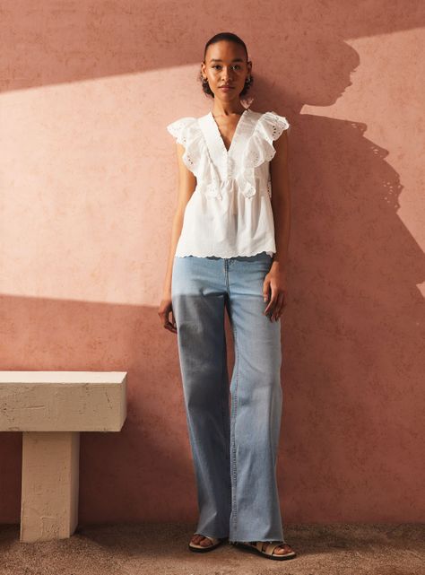 Blusa con Vuelo Bordado-4