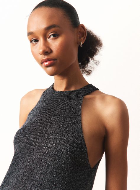 Polera Halter Tejida Color-2