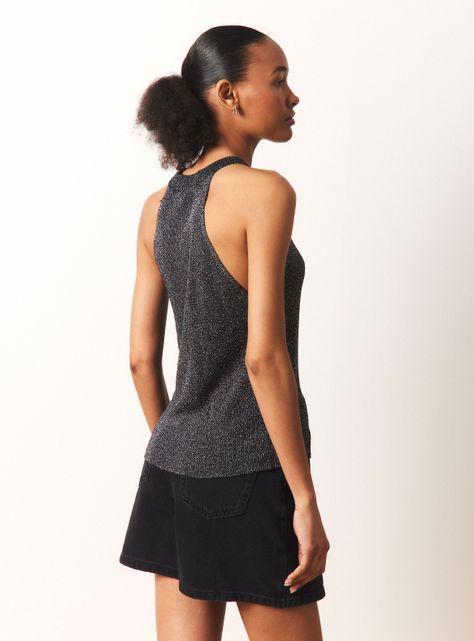 Polera Halter Tejida Color-1