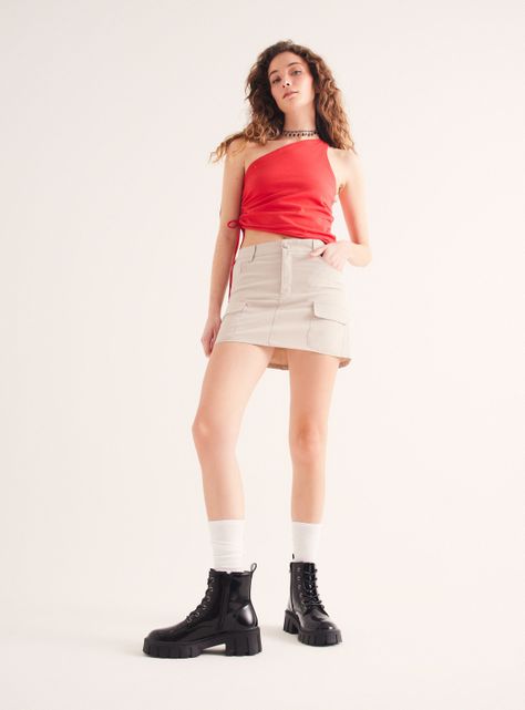 Falda Cargo Multipocket-4