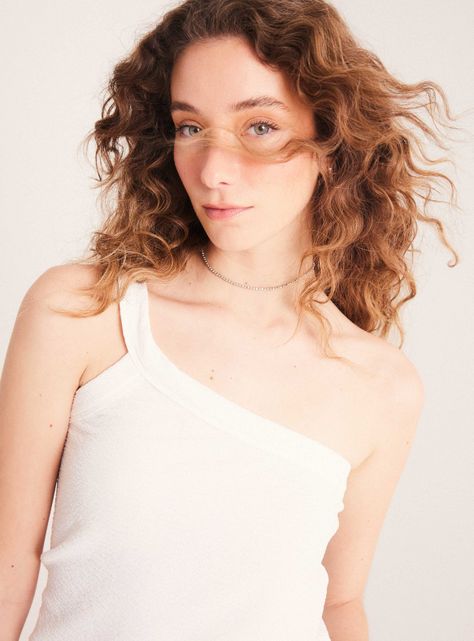 Polera One Shoulder Textura-3