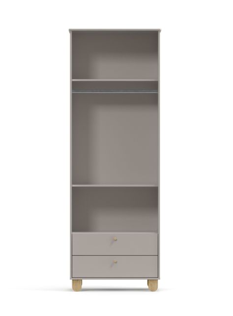 Armario Zupi 2 Puertas Gris Kidscool-1