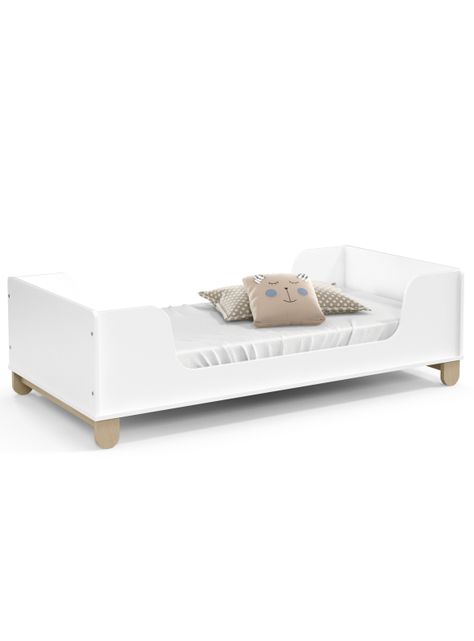 Mini Cama Zupi Madera Blanca Natural-1