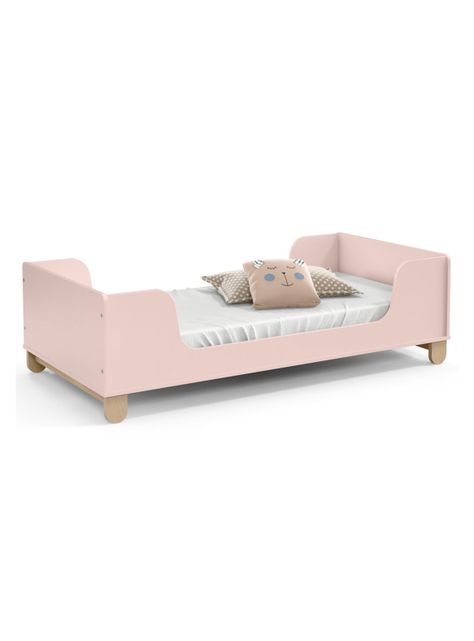 Mini Kidscool Cama Zupi Madera Rosada-0
