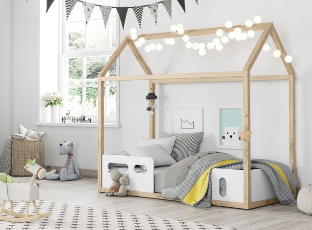 Cama Transición Madera Modelo Casita Liv Kidscool-0